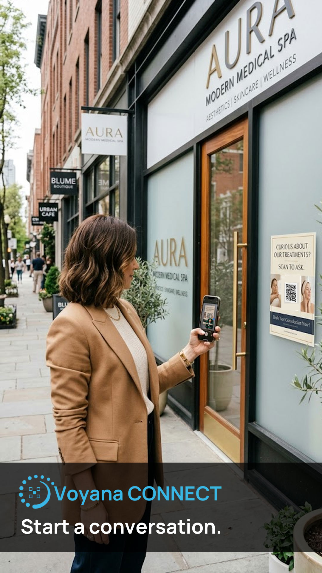 Med spa and aesthetics QR landing page preview 1