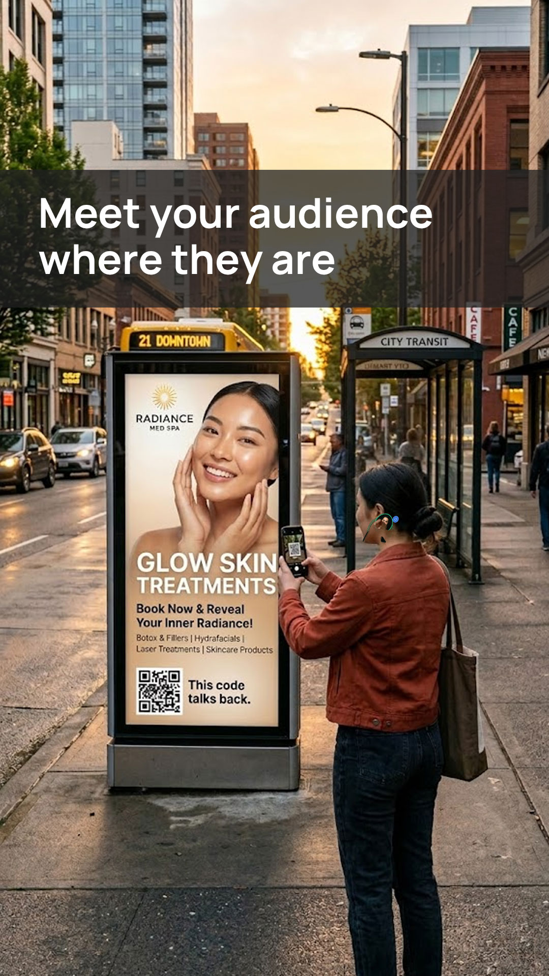 Med spa and aesthetics QR landing page preview 3